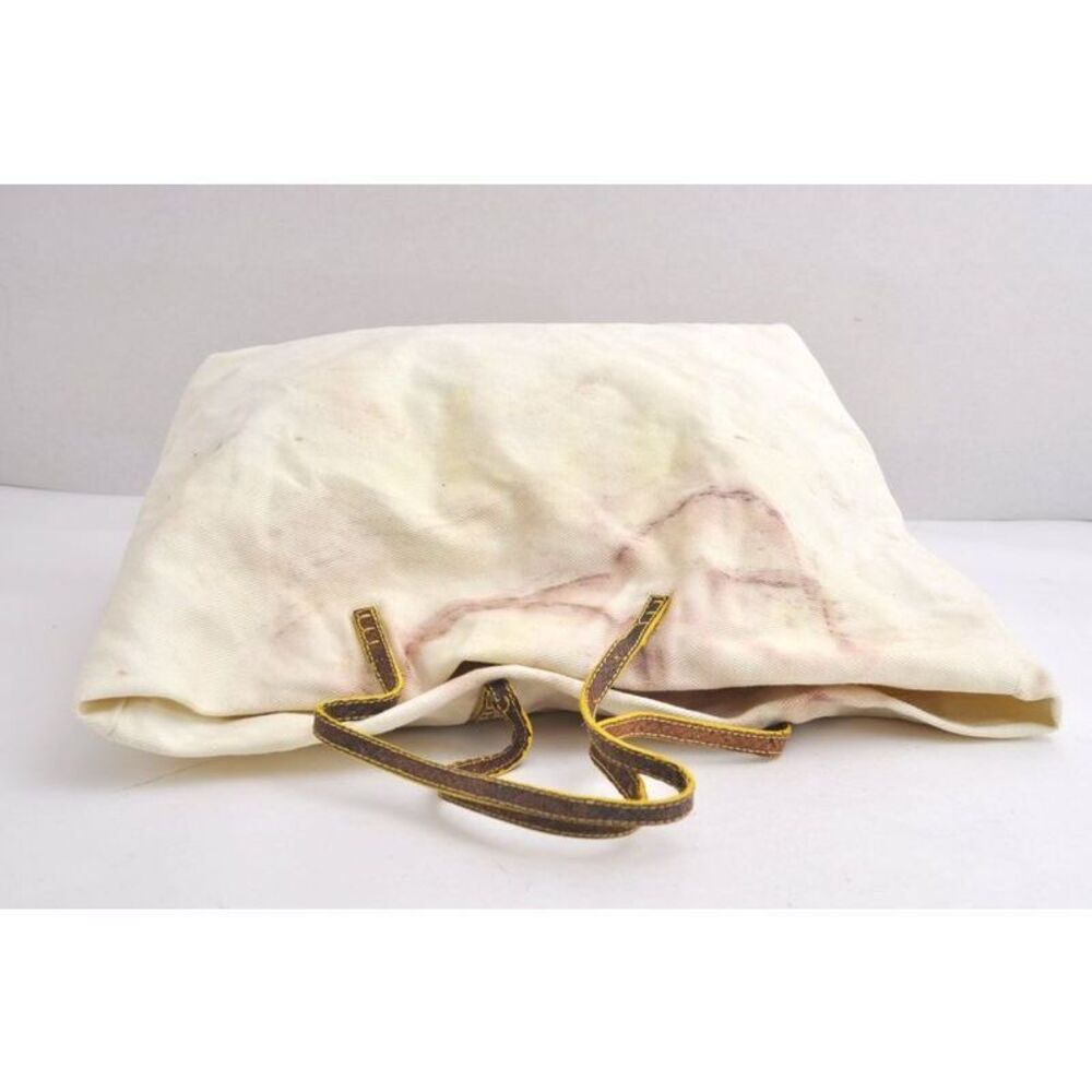 Fendi Vintage Canvas Leather Python Motif Shoulde… - image 6